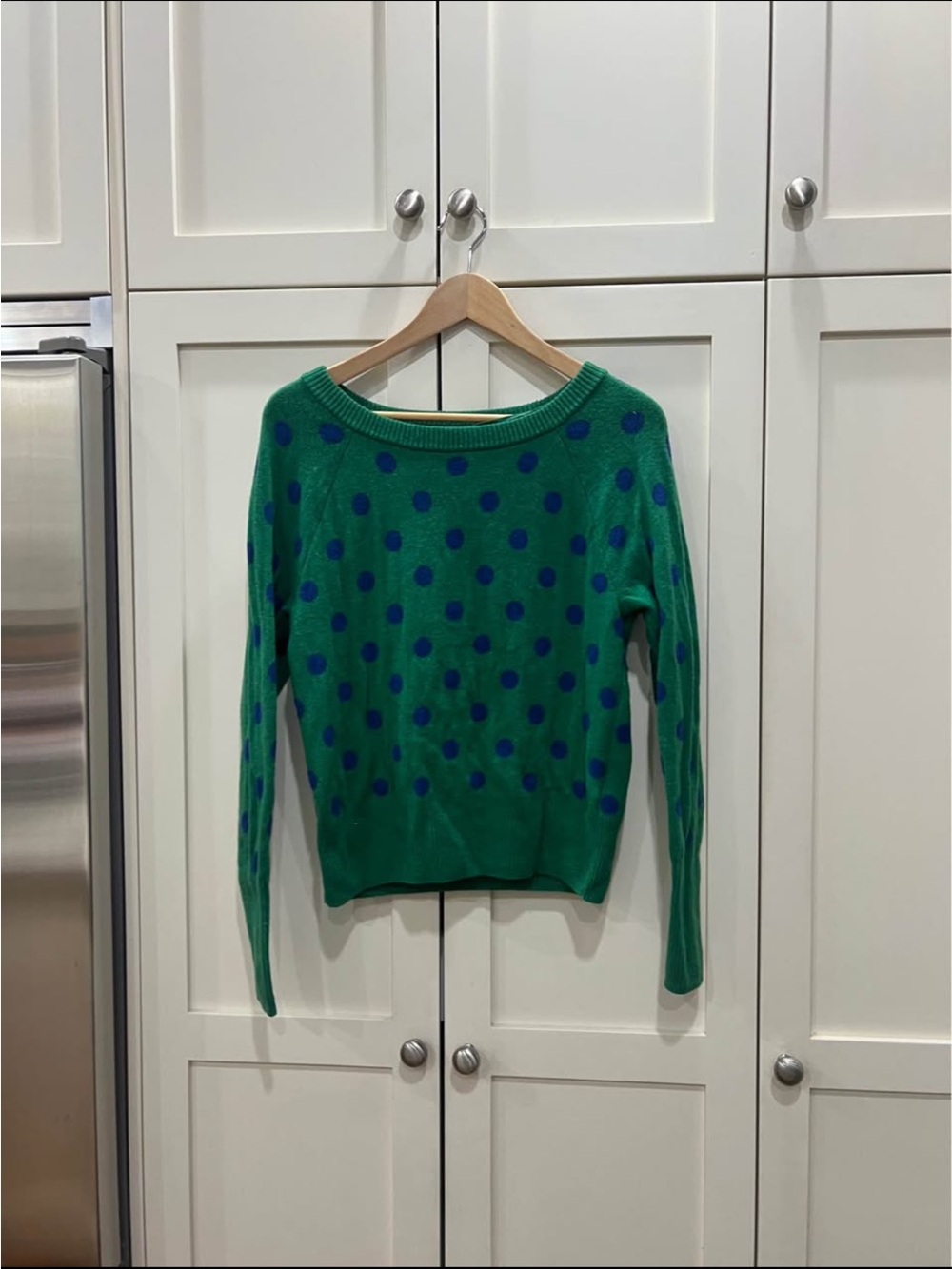 Gap poke dot blue and green sweater